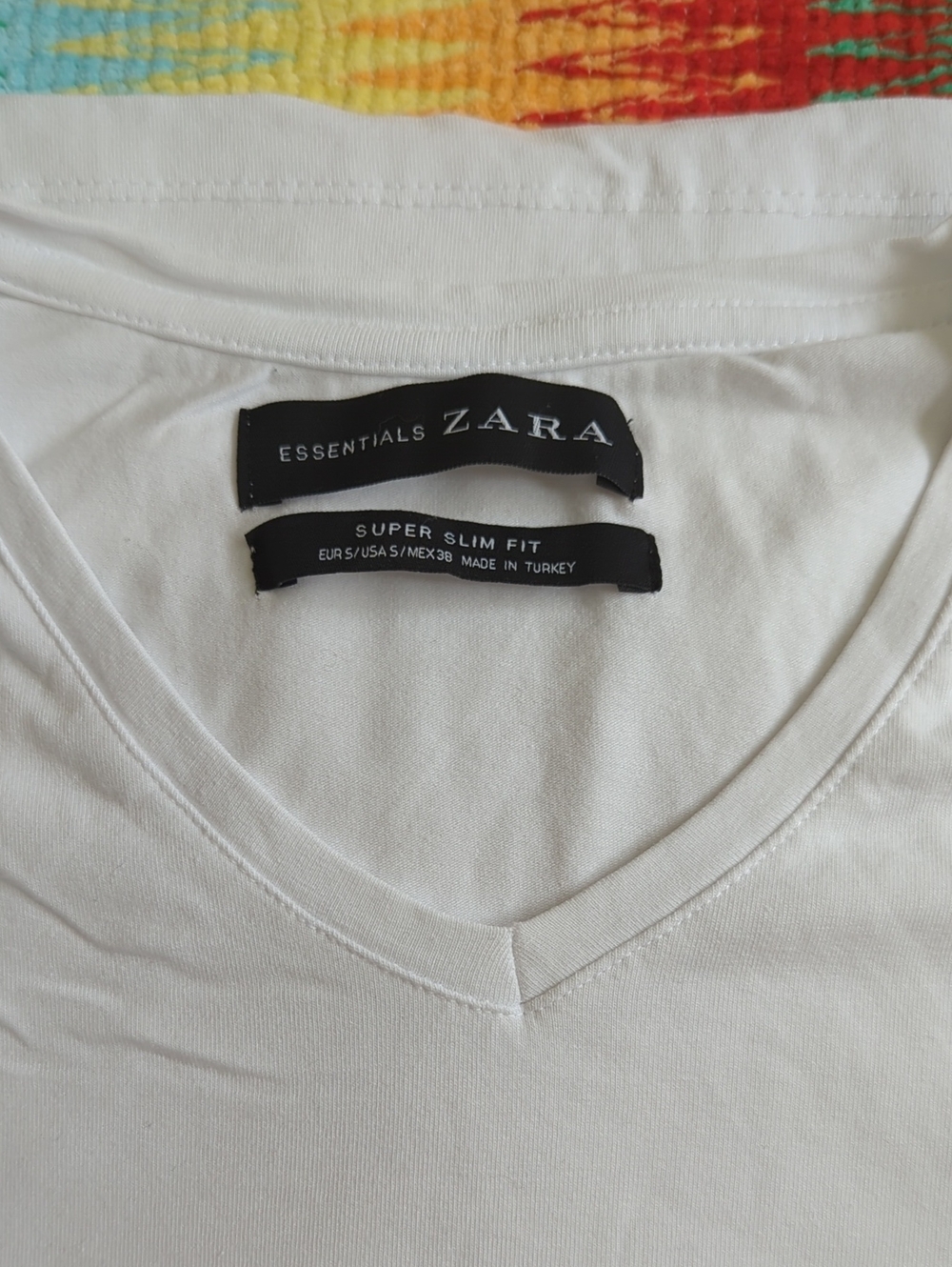 Zara Super Slim V Neck Tee